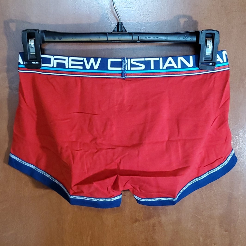 Red Andrew Christian Almost Naked Trunk - Small - Picture 2 of 3